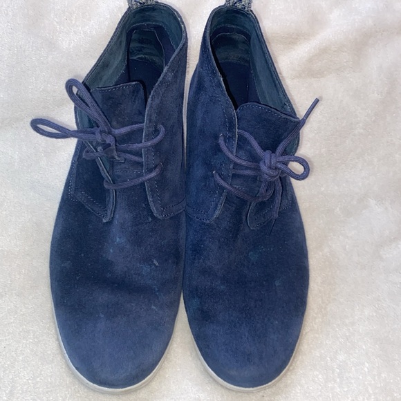 Ugg Freamon navy suede chukka lace up sneaker boot Sz 12 - Picture 3 of 11